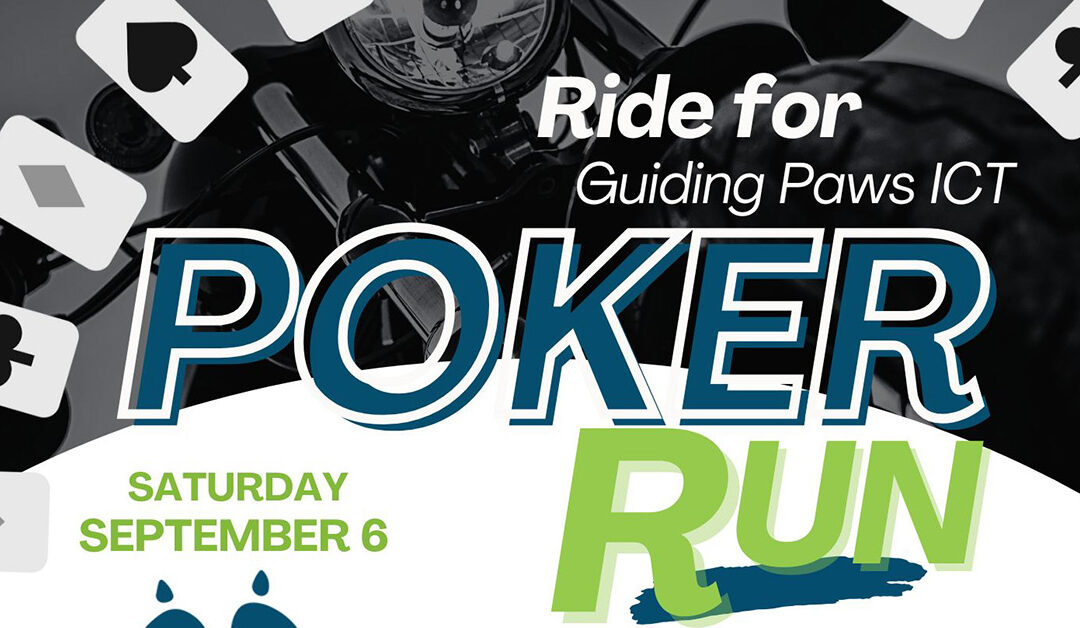 flyer image for Guiding Paws Poker Run